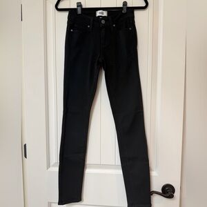 PAIGE Verdugo ♠️ Black Shadow ♠️ midrise, ultra skinny jeans, size 25